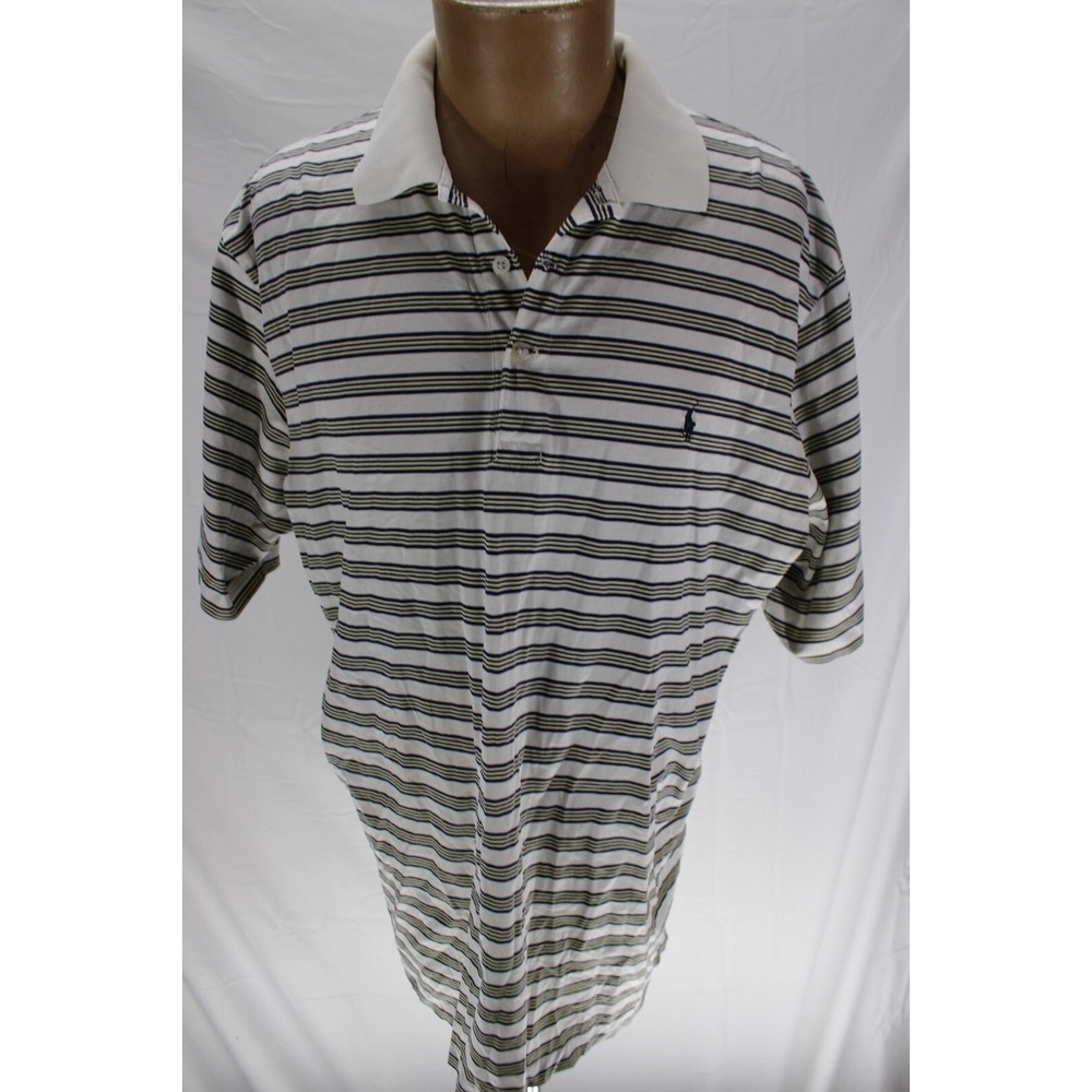 Polo Golf Ralph Lauren Pima Cotton Polo Size Large Black White